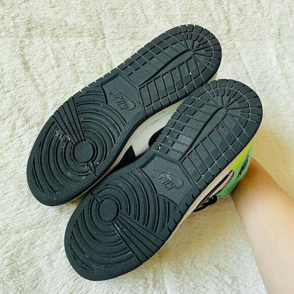 Jordan Youth Air 1 Mid GS 554725 175 Pastel Shoes Sneakers - Picture 9 of 11